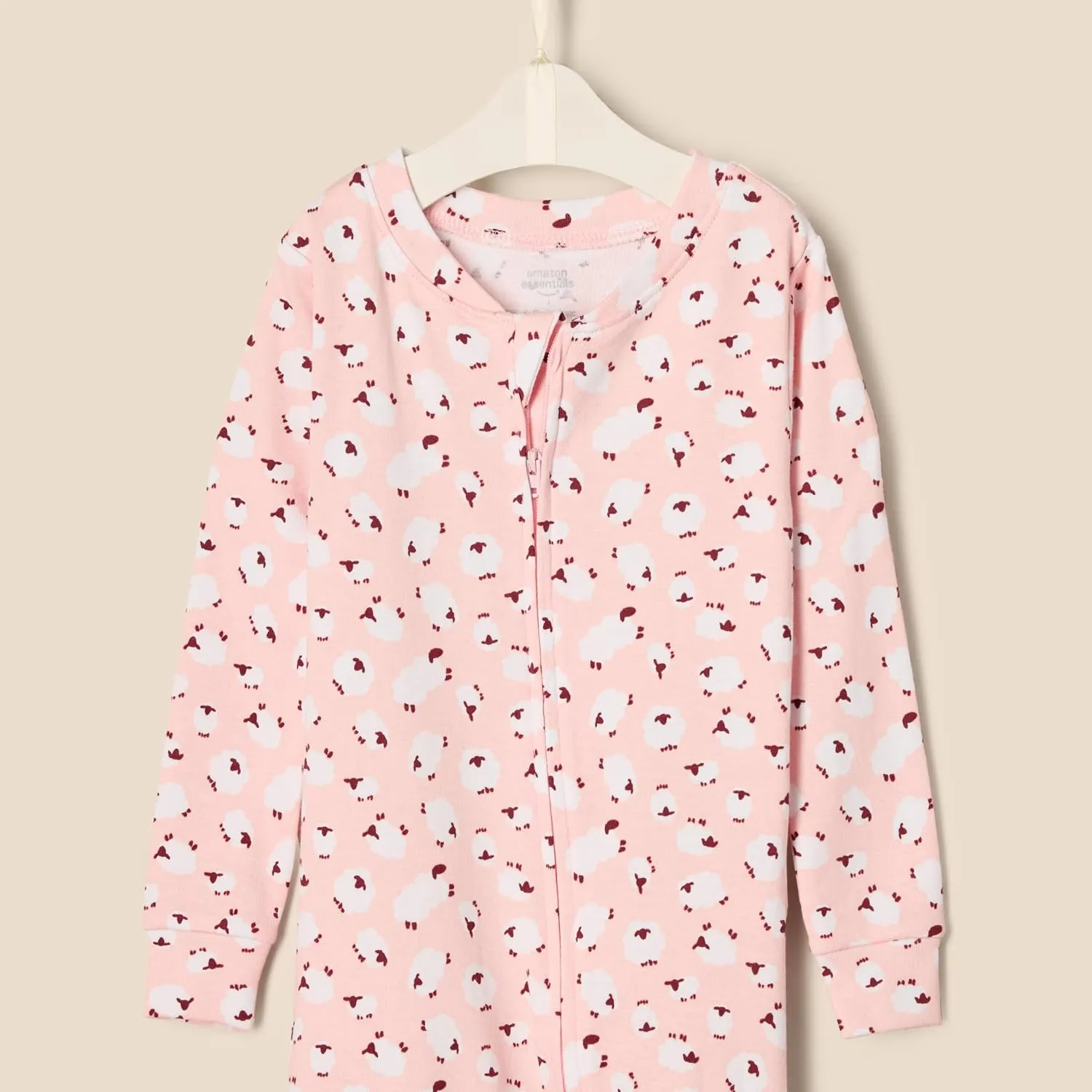 Amazon Essentials x Sofia Grainge Unisex Toddlers and Babies' Snug-Fit Cotton Footed Pajamas, Pack of 2