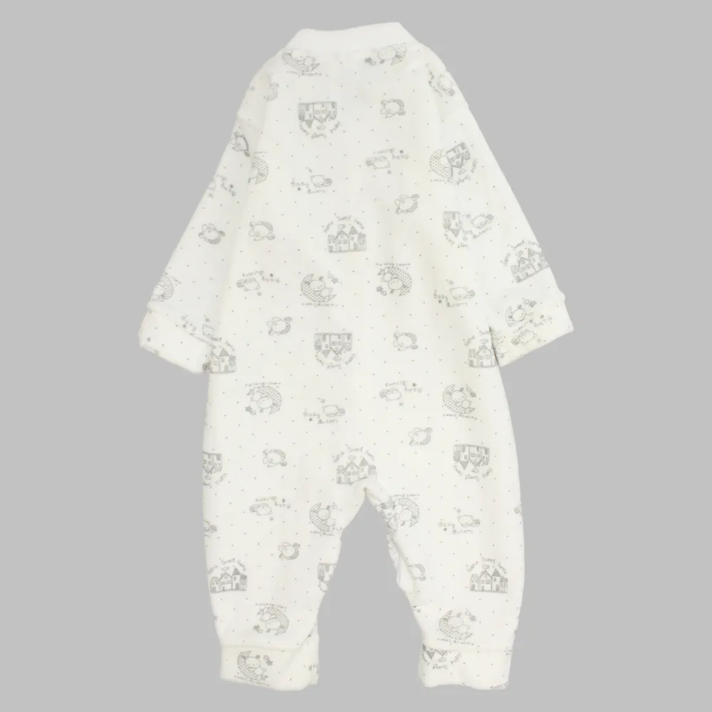 Bear & House Long-Sleeved Baby Footie