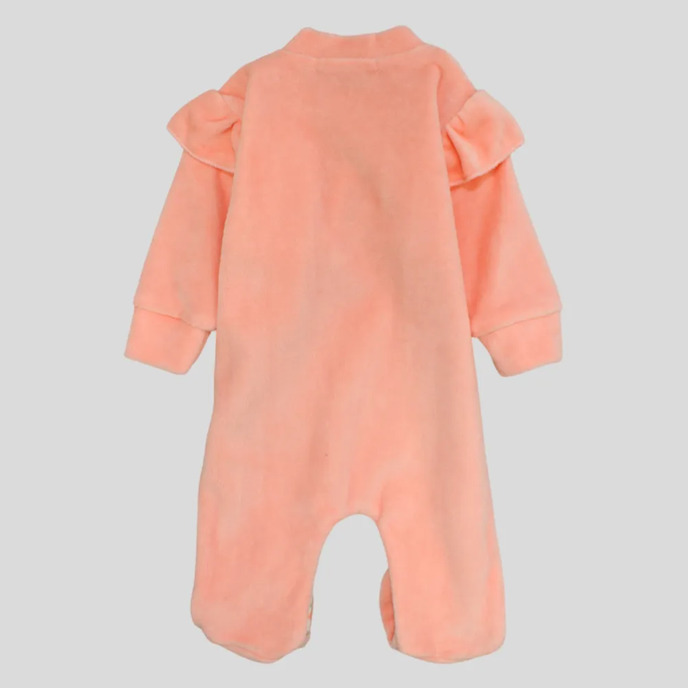 Bear Heads Long-Sleeved Baby Footie