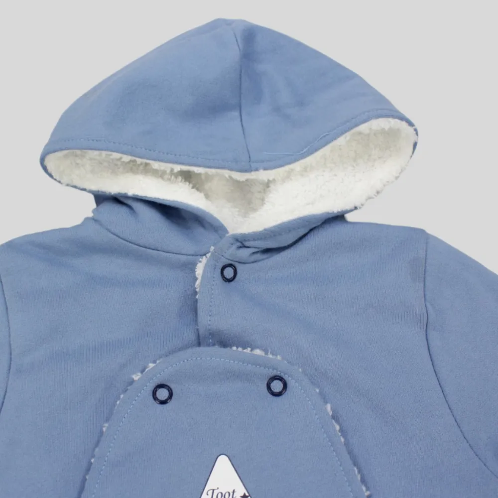 Car In A Star Long-Sleeved Baby Footie