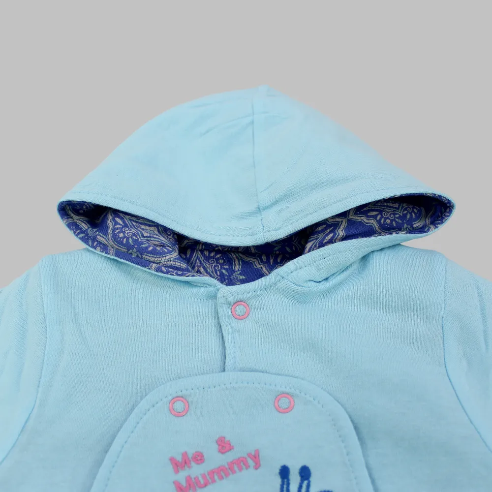 Cute Giraffes Long-Sleeved Hooded Baby Footie