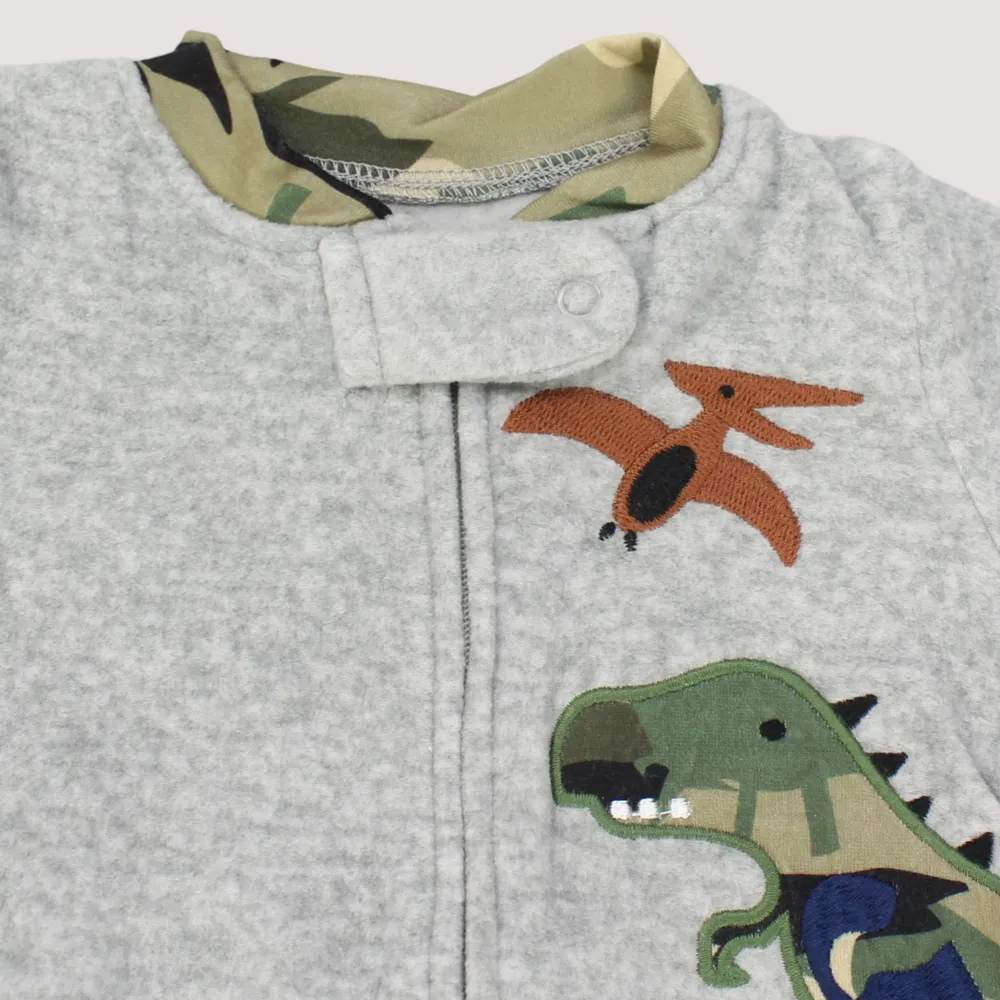 Dinosaur Long-Sleeved Baby Footie