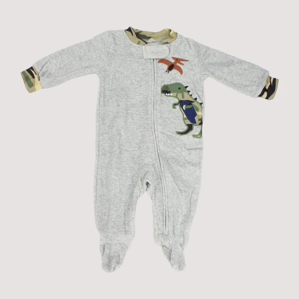 Dinosaur Long-Sleeved Baby Footie