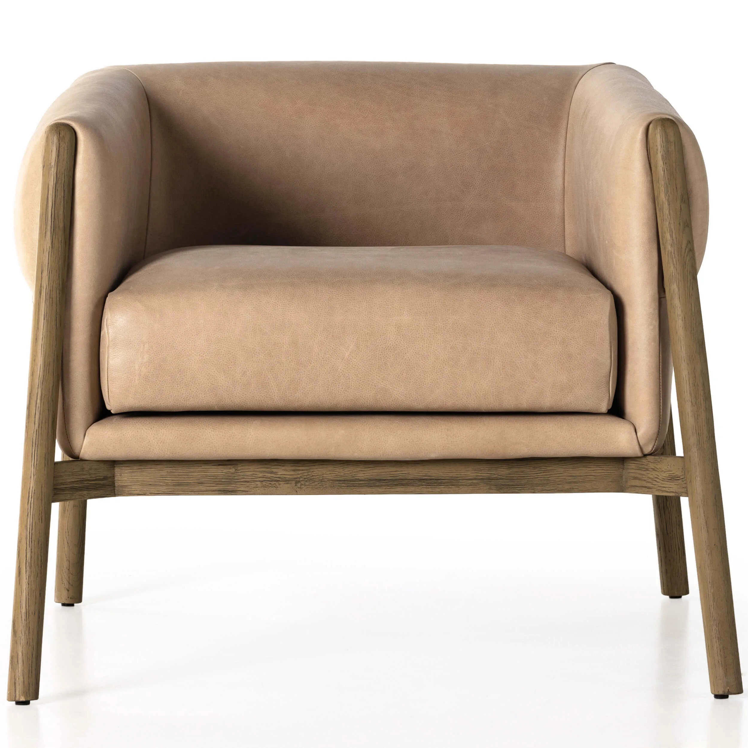 Idris Leather Chair, Palermo Nude