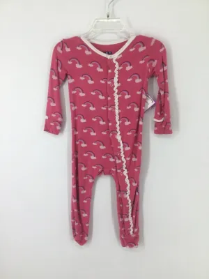 Kickee Pants Child Size 12-18 Months Pink Pajamas - girls