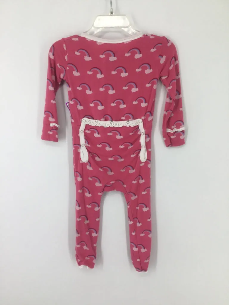 Kickee Pants Child Size 12-18 Months Pink Pajamas - girls