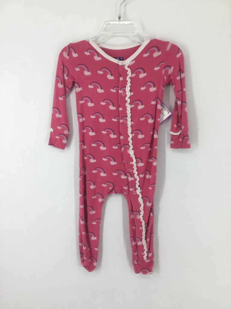Kickee Pants Child Size 12-18 Months Pink Pajamas - girls