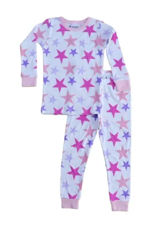 🎁Kids Pajamas - Pink Stars
