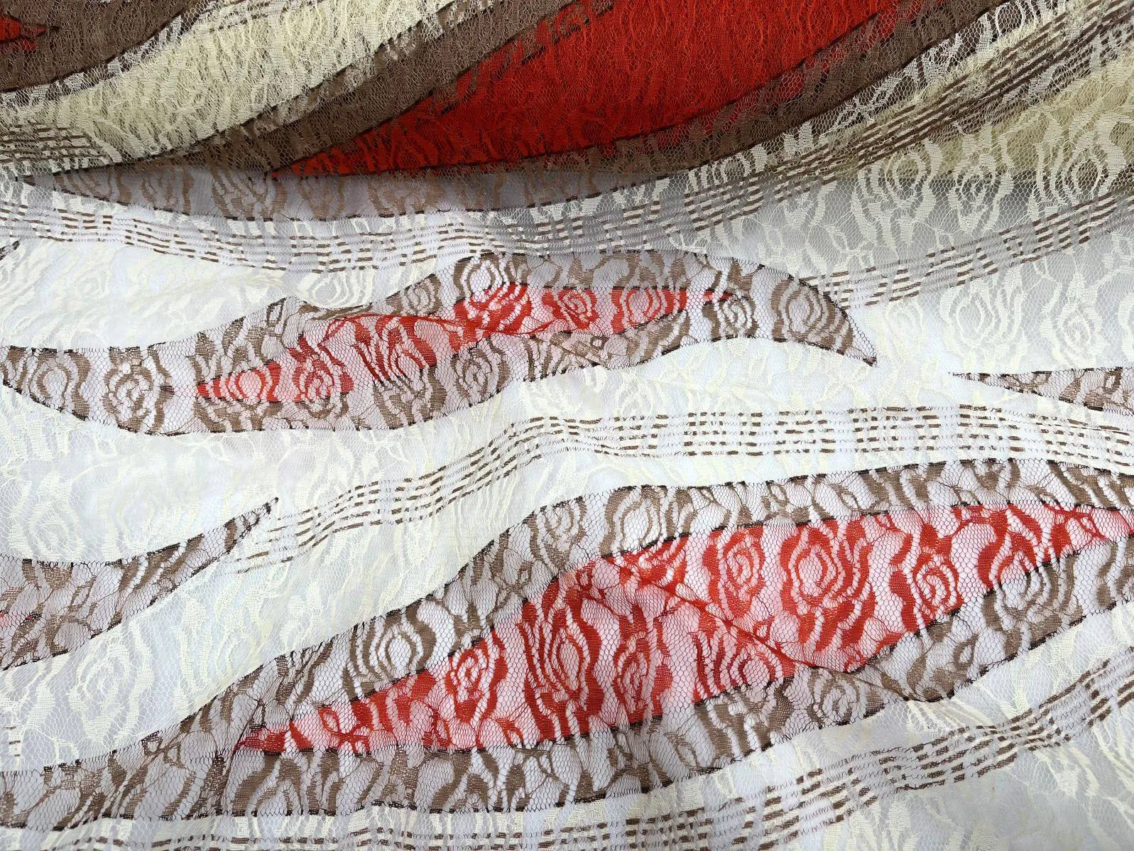 Lace Fabric - African Leaf Print