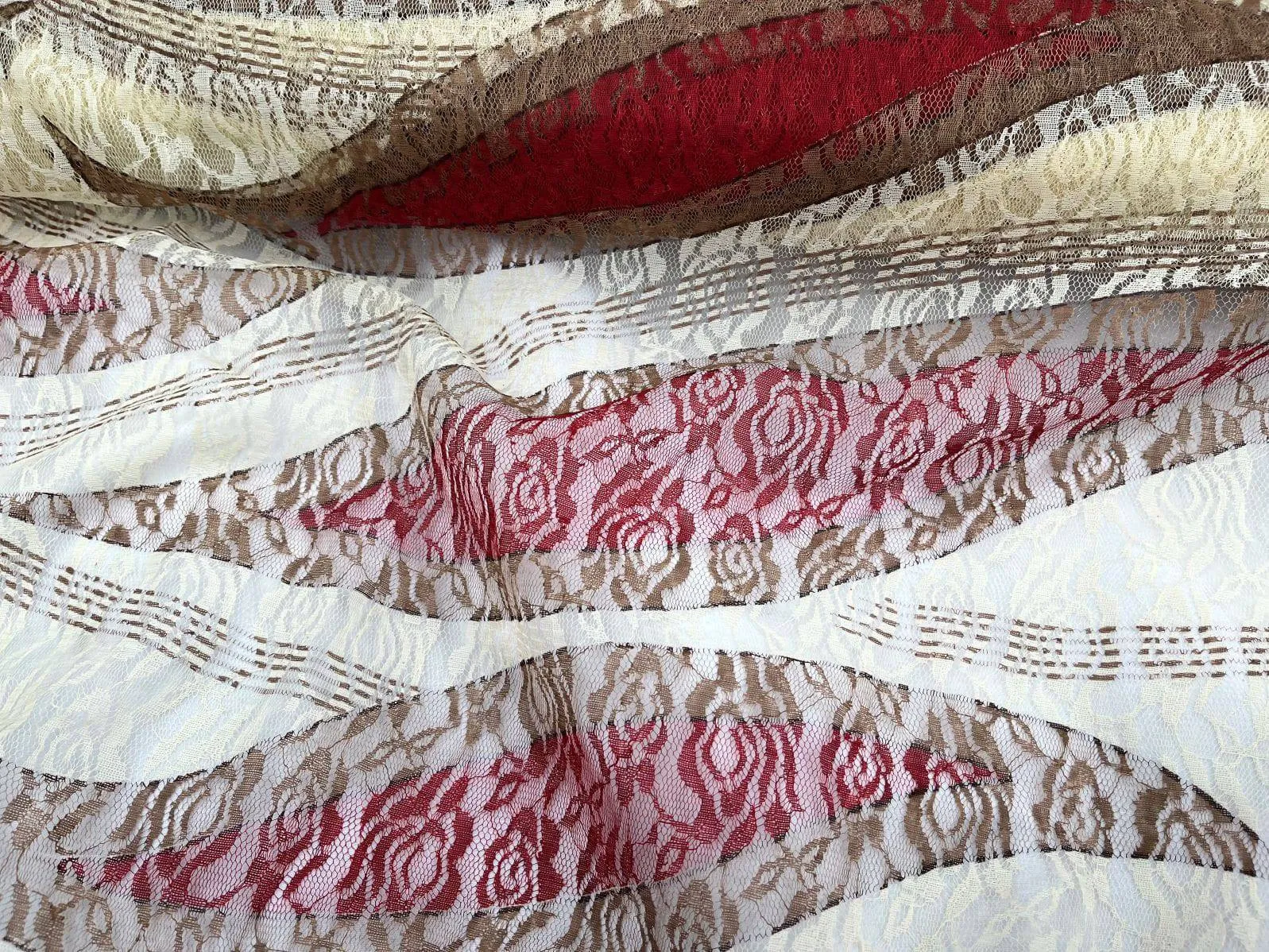 Lace Fabric - African Leaf Print