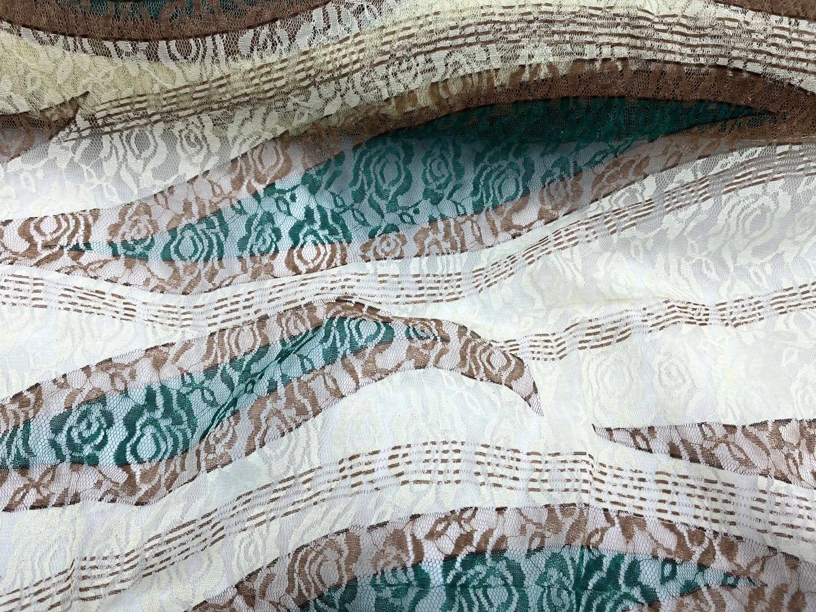 Lace Fabric - African Leaf Print