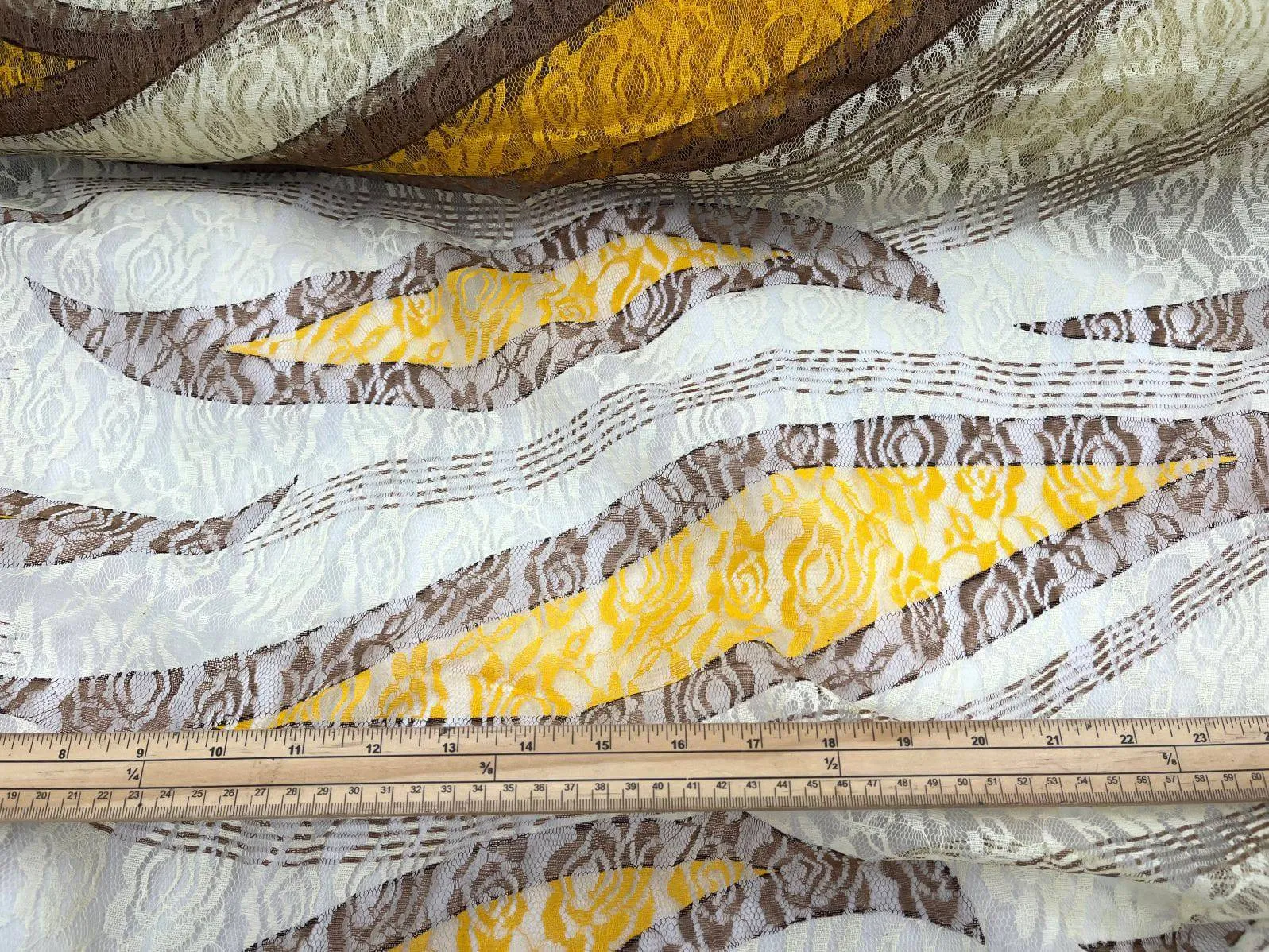 Lace Fabric - African Leaf Print