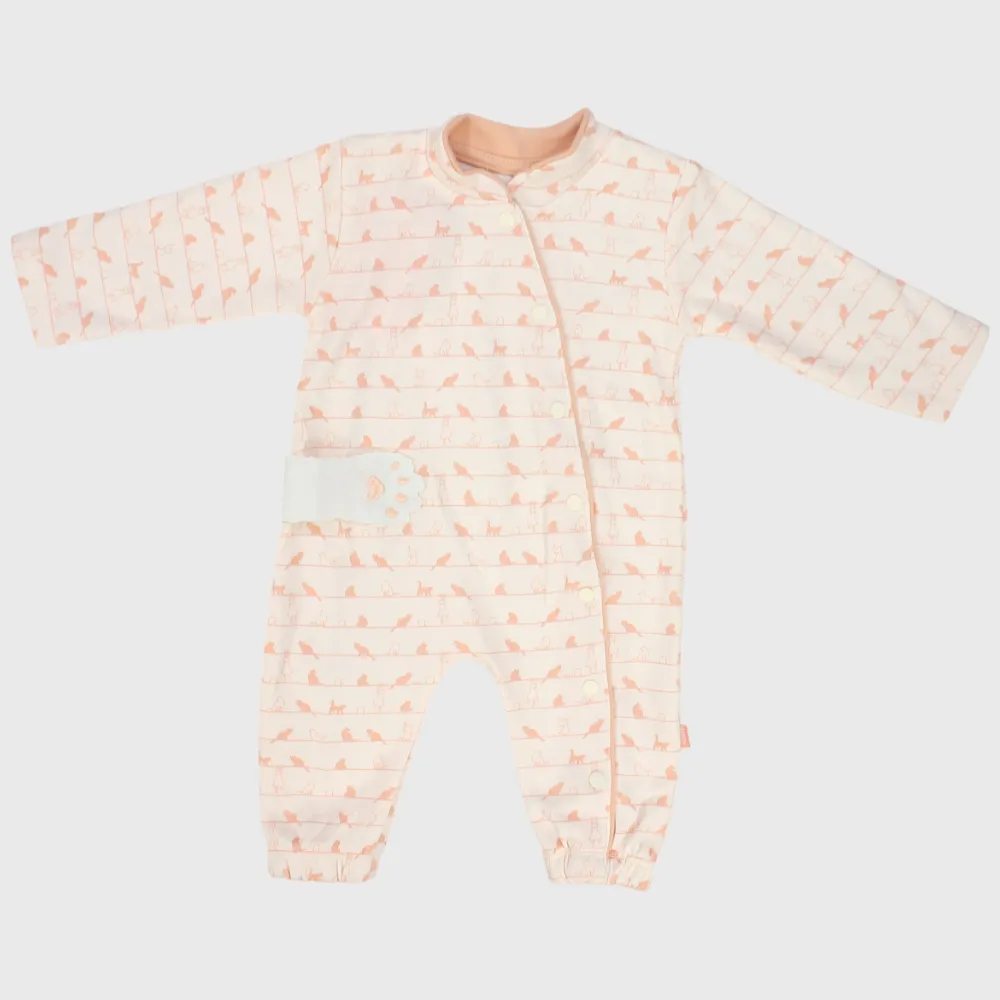 Little Kittens Long-Sleeved Footless Onesie