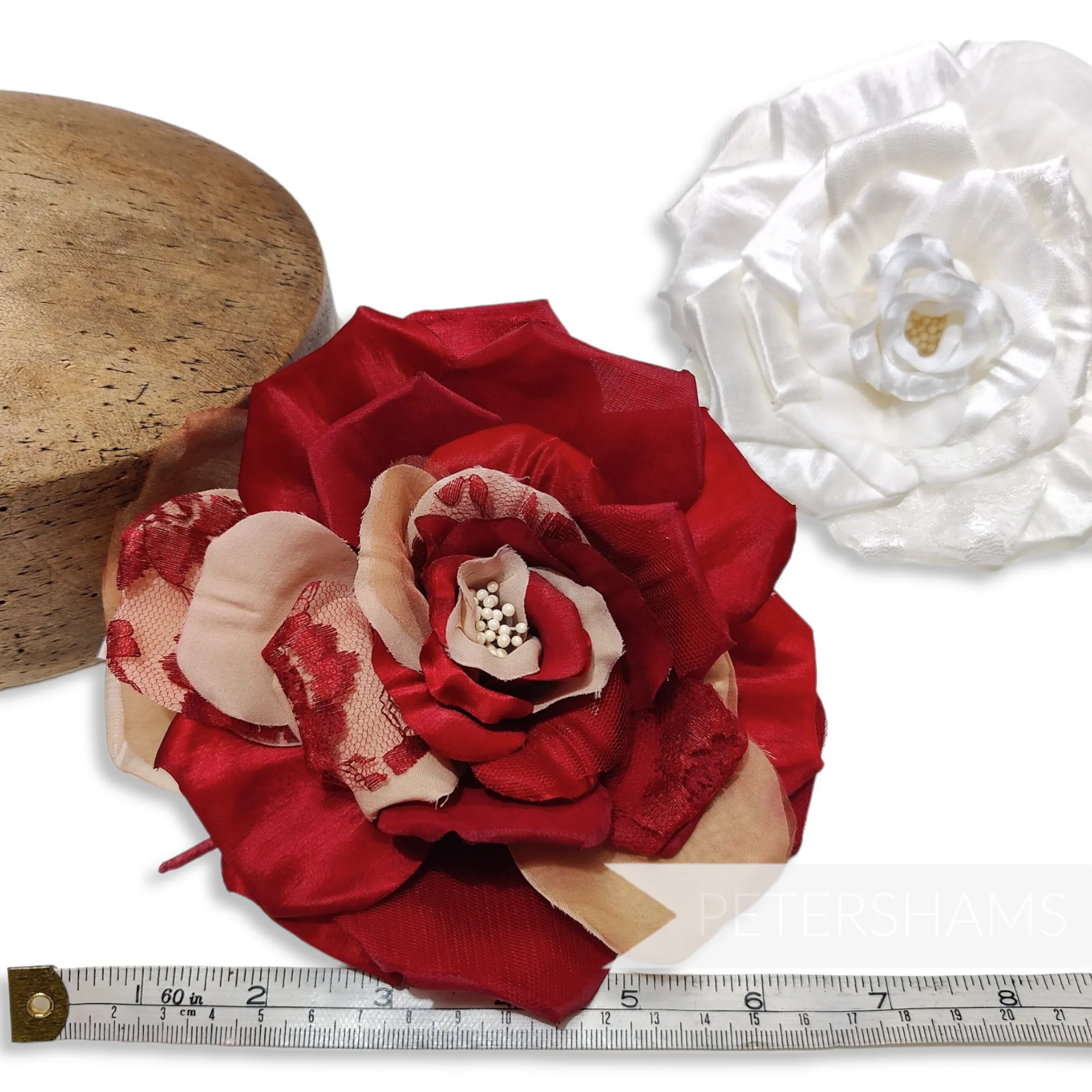 'Madisyn' 14cm Lace, Silk, Tulle, Satin and Organza Large Millinery Flower