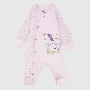 Magical Unicorn Long-Sleeved Baby Footie