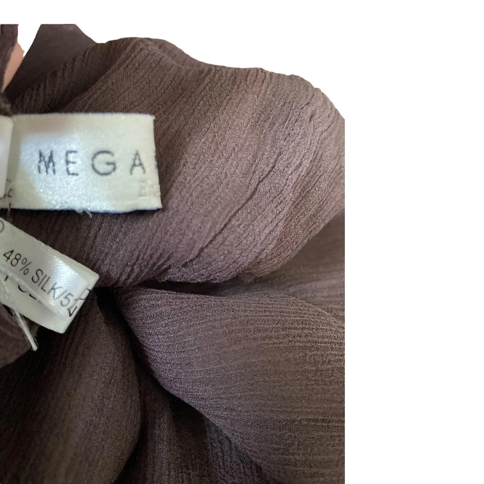 Megan Park Brown Short Sleeved Dress UK Size 10