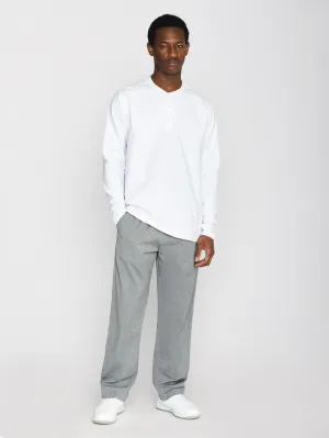 Pajamas set with long sleeve tee & pants - GOTS/ Vegan - Bright White