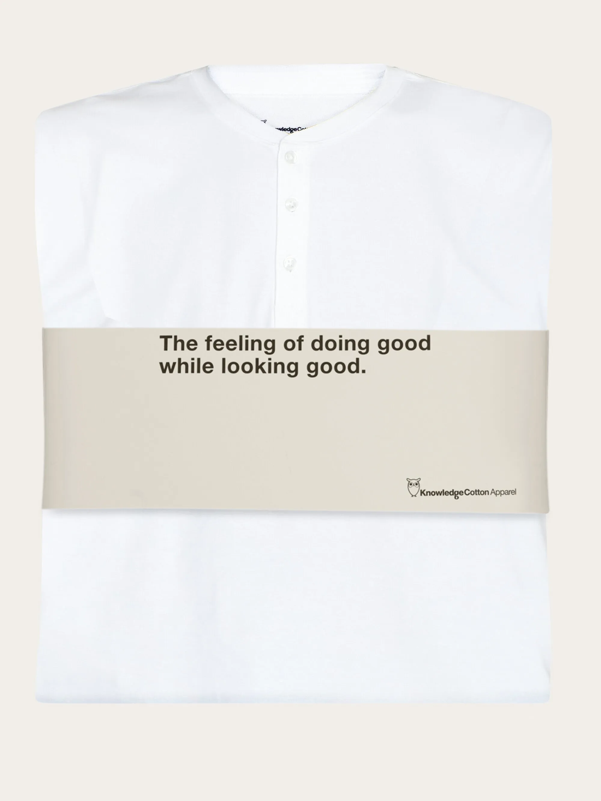 Pajamas set with long sleeve tee & pants - GOTS/ Vegan - Bright White