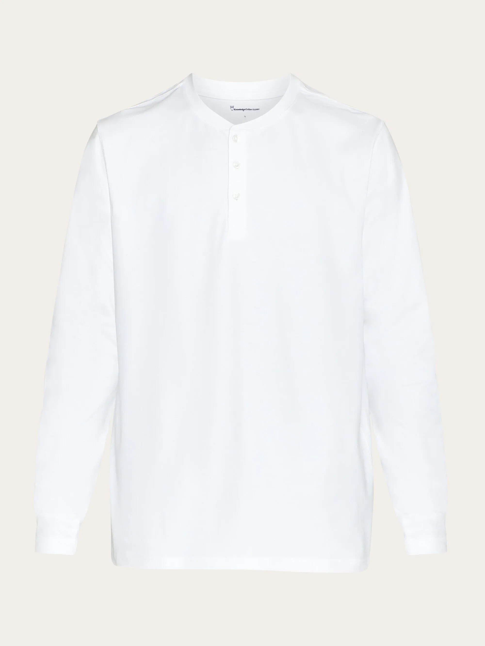 Pajamas set with long sleeve tee & pants - GOTS/ Vegan - Bright White