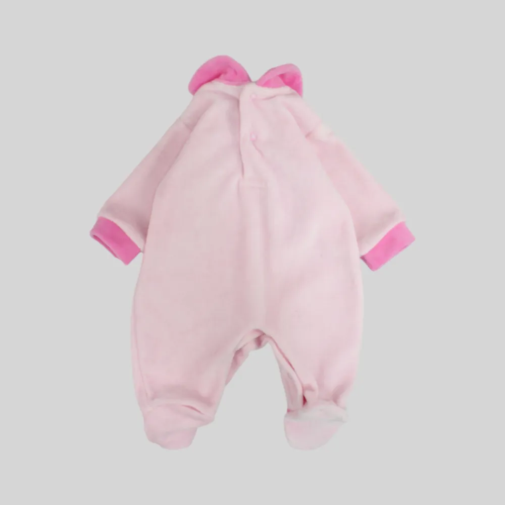 Pinkish Long-Sleeved Baby Footie