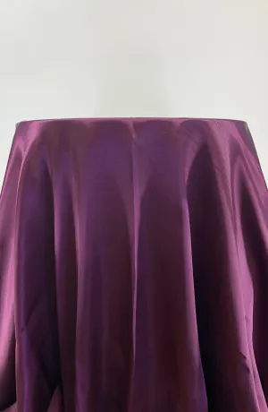 Plum Satin Tablecloth