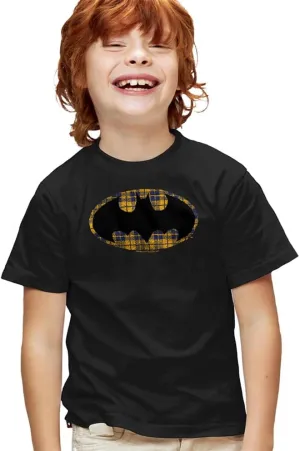 Popfunk Batman Bat Shield Logo Collection Kids T-Shirt for Youth Toddler Boys and Girls