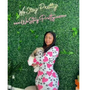 Puppy Love shorts onesie