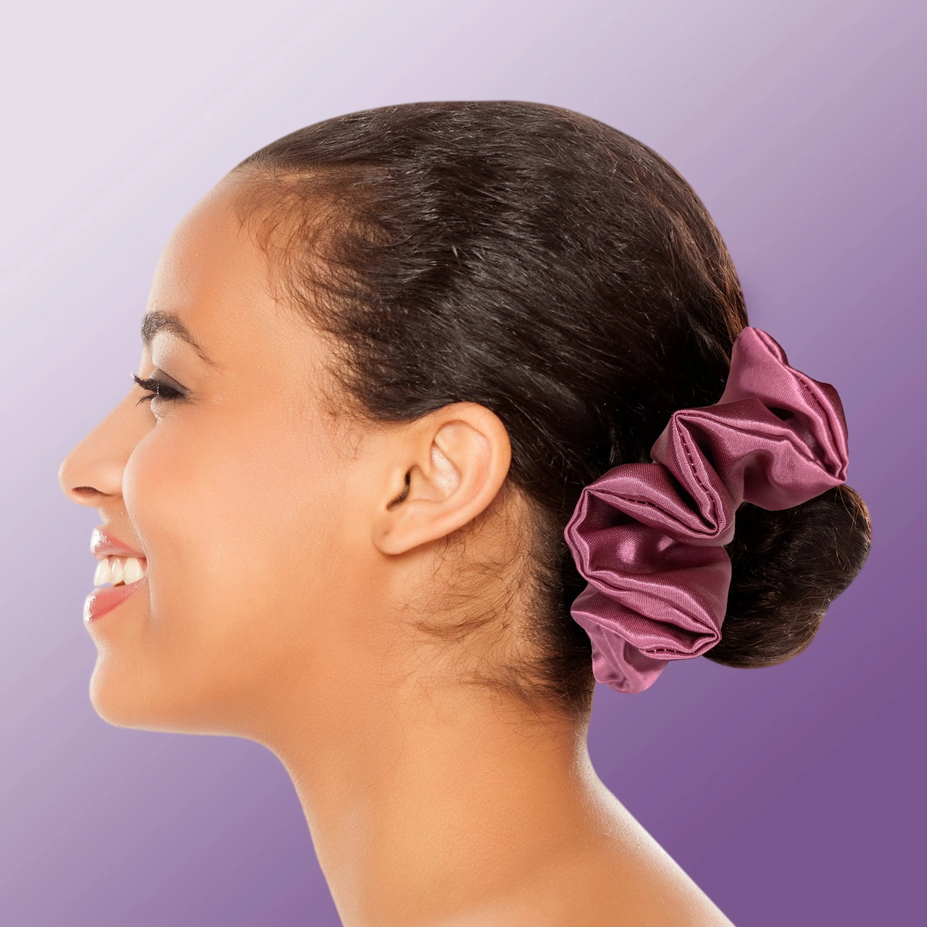 Scrunchies Premium Bridal Satin Available in 3 Sizes Made in the USA Rose