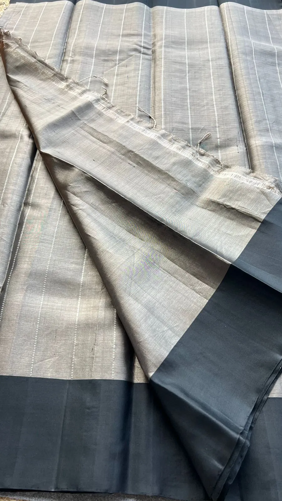 Silver tissue kanjivaram soft silk saree with blouse