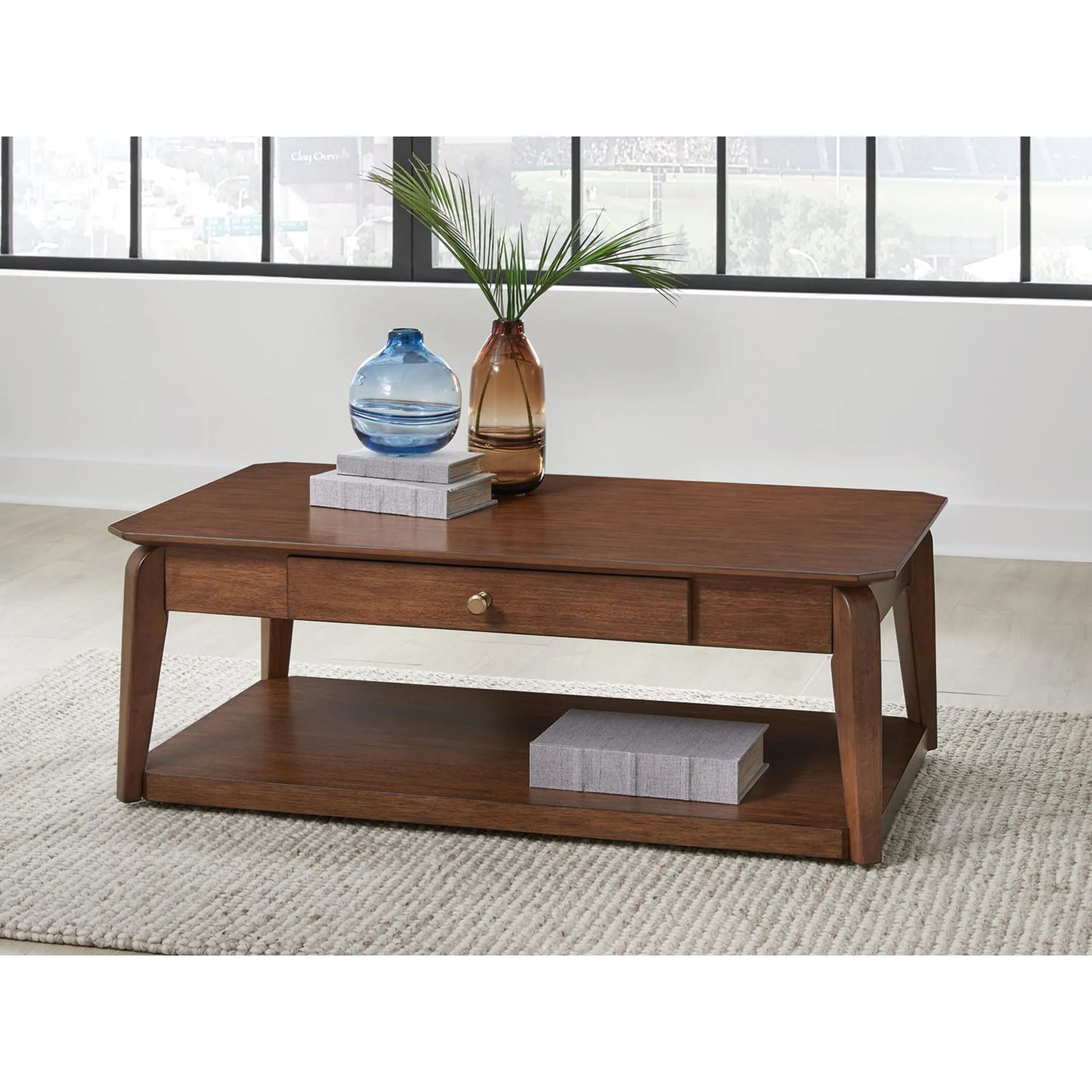 Trenmour Coffee Table - Medium Brown