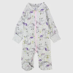 Unicorn Long-Sleeved Baby Footie