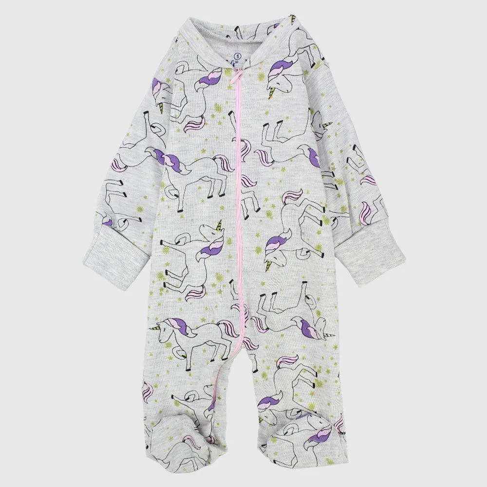 Unicorn Long-Sleeved Baby Footie