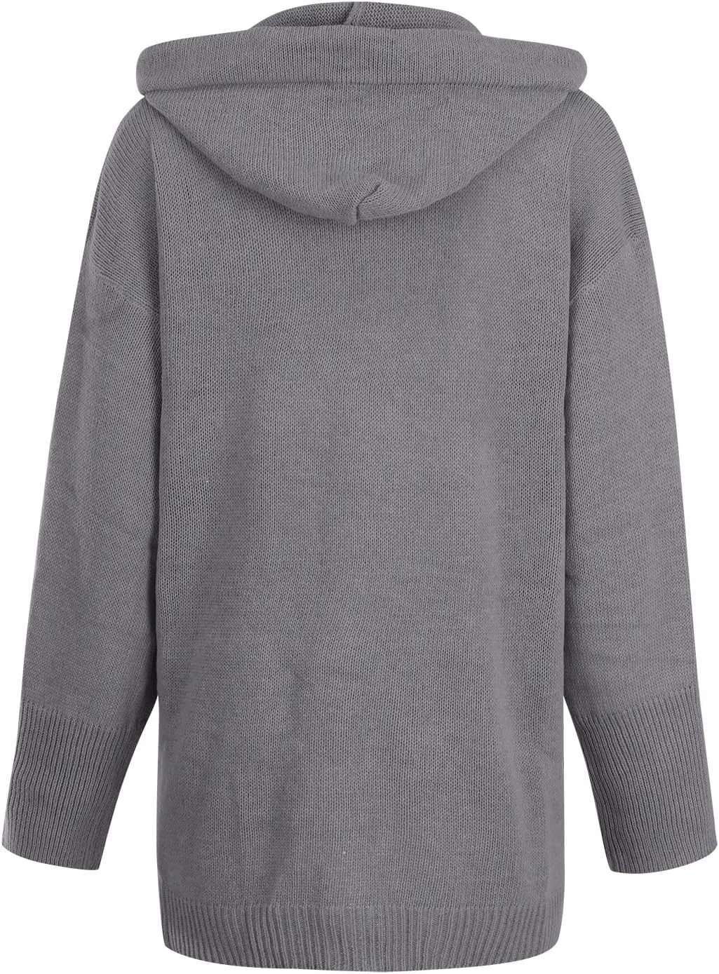 Ymosrh Women's Long Sleeve Sweater Color Long-Sleeved Pocket Shawl Loose Cardigan Knitted Sweater Cropped Sweaters